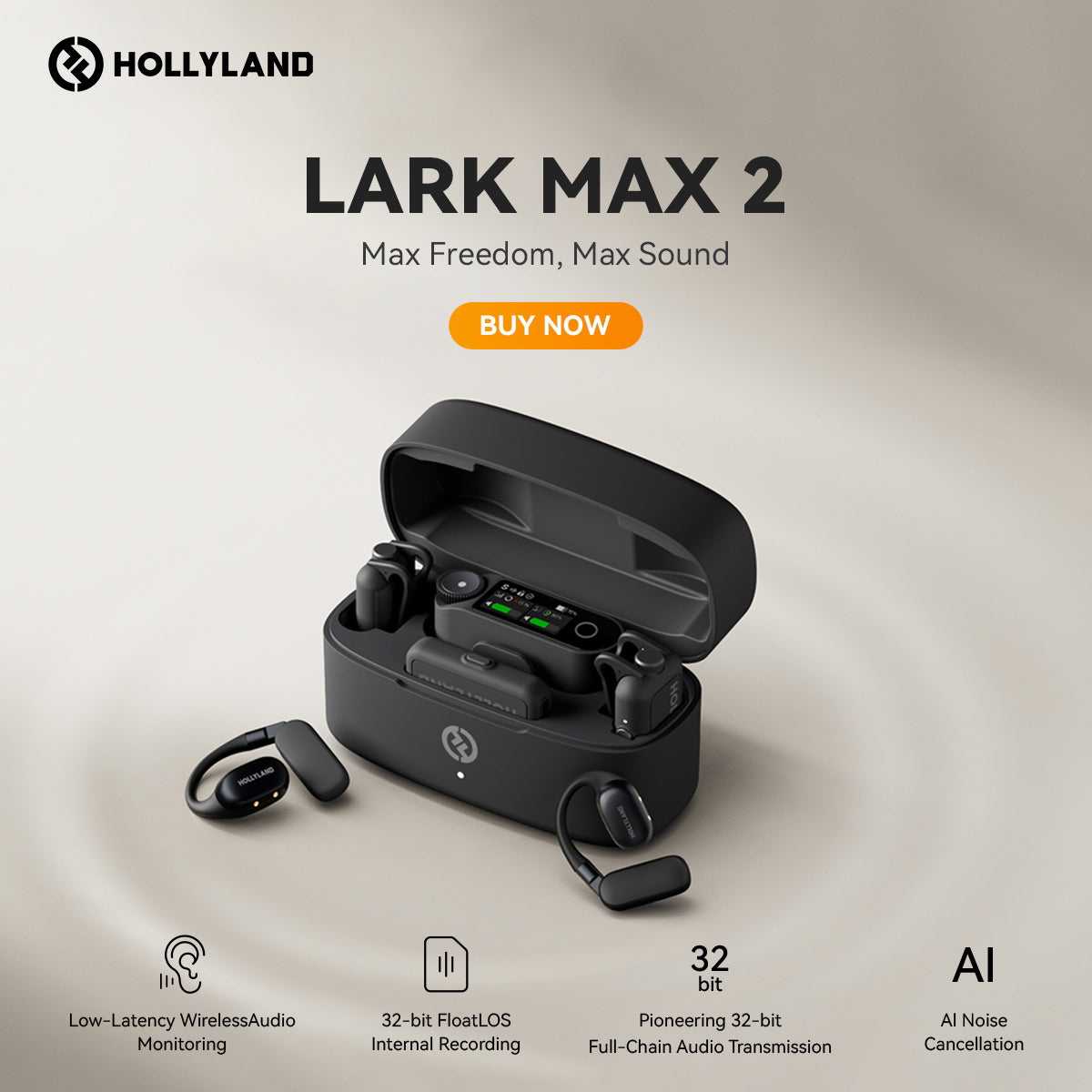 【美品】Hollyland LARK MAX 2 Ultimate Combo LARK MAX 2 (Ultimate Combo) – ASC/AC Store