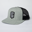 Richardson Wool Blend Flat Bill Trucker Cap with ASC embroidered patch - Heather Gray / Black
